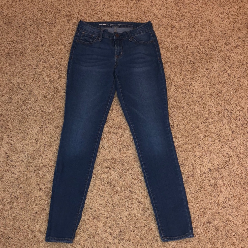 Dark Wash Mid-Rise Jeans